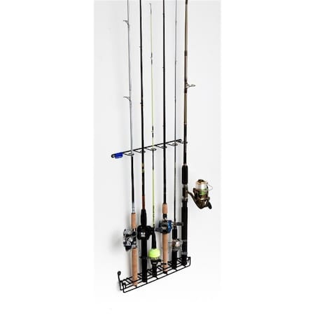 Rack Em Racks Mount Anywhere 6 Rod Fishing Rod Rack RA300010